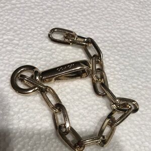 Coach Gold-Tone Chain Link Accessory